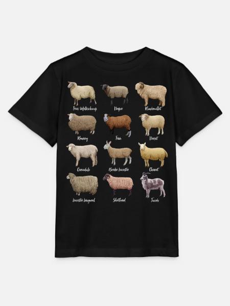 Schaf Zeichnungen - Schafrassen - Stanley/Stella Kinder T-Shirt MINI CREATOR  - Schwarz