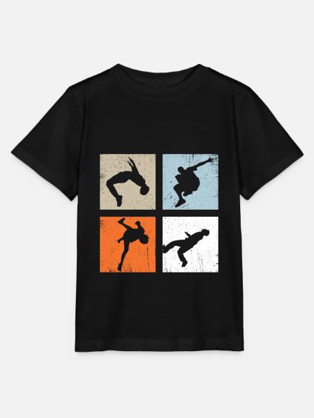 Parkour Vintage - Stanley/Stella Kinder T-Shirt MINI CREATOR - Schwarz