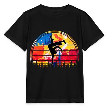 Capoeira Stolz - Stanley/Stella Kinder T-Shirt MINI CREATOR  - Schwarz - Vorne - Mikhail (115cm)