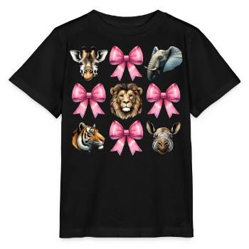 Nœud Coquet Zookeeping Zookeeper Ruban Rose - T-shirt bio MINI CREATOR Stanley/Stella Enfant - noir - Devant - Mikhail (115cm)