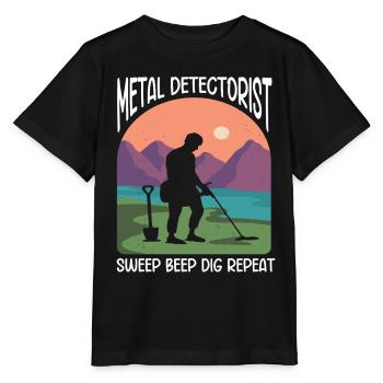 Metal Detectorist Metal Detecting - Stanley/Stella MINI CREATOR Kids’ T-Shirt - black - Front - Mikhail (115cm)