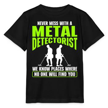 Metal Detectorist Metal Detecting - Stanley/Stella MINI CREATOR Kids’ T-Shirt - black - Front - Mikhail (115cm)
