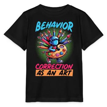 Thérapeute comportemental Thérapeute de correction du comportement - T-shirt bio MINI CREATOR Stanley/Stella Enfant - noir - Devant - Mikhail (115cm)