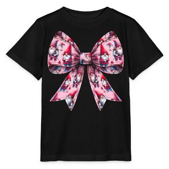Coquette Bow Gnome St. Patrick’s Day Leprechaun - T-shirt bio MINI CREATOR Stanley/Stella Enfant - noir - Devant - Mikhail (115cm)