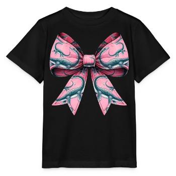 Coquette Bow Loch Ness Monster Nessie - Stanley/Stella MINI CREATOR Kids’ T-Shirt - black - Front - Mikhail (115cm)