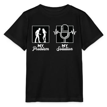 Orthophonie Mon problème Mon pictogramme Maman Papa - T-shirt bio MINI CREATOR Stanley/Stella Enfant - noir - Devant - Mikhail (115cm)