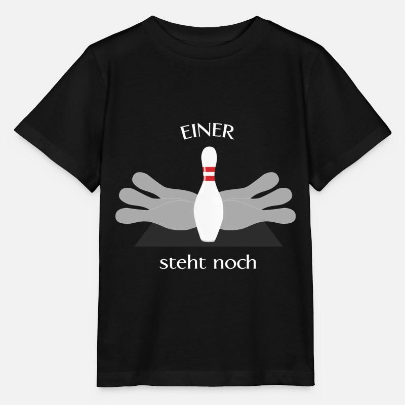 Bowling / Cône Pin 'Un est toujours debout' - T-shirt bio MINI CREATOR Stanley/Stella Enfant - noir