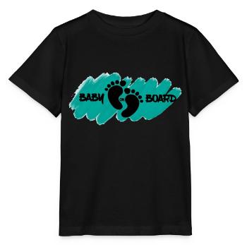 Baby on Board - T-shirt bio MINI CREATOR Stanley/Stella Enfant - noir - Devant - Mikhail (115cm)