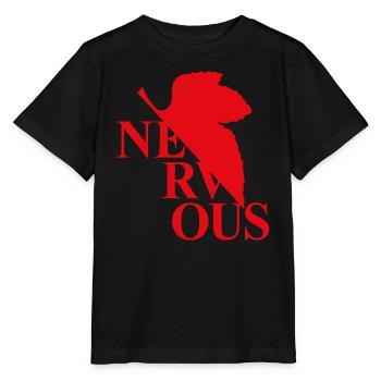 EVA NERVous Logo Parody - Stanley/Stella MINI CREATOR Kids’ T-Shirt - black - Front - Mikhail (115cm)