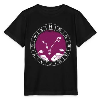 Zodiac sign Pisces - Zodiac sign - Natal period - Stanley/Stella MINI CREATOR Kids’ T-Shirt - black - Front - Mikhail (115cm)