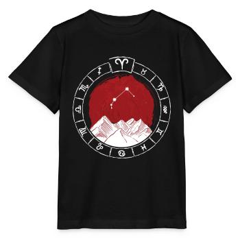 Zodiac sign Aries - Zodiac sign - Natal period - Stanley/Stella MINI CREATOR Kids’ T-Shirt - black - Front - Mikhail (115cm)