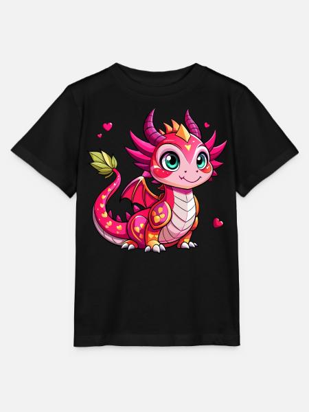 Farbenfroher Drache - Stanley/Stella Kinder T-Shirt MINI CREATOR - Schwarz