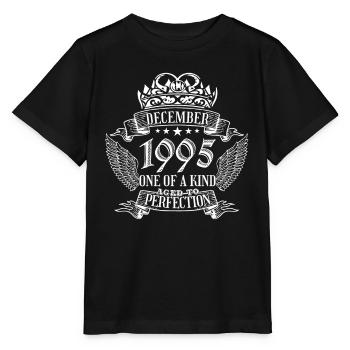 One of a Kind December 1995 Birthday - Stanley/Stella MINI CREATOR Kids’ T-Shirt - black - Front - Mikhail (115cm)