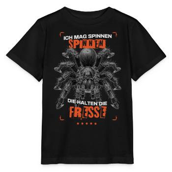 I like spiders that keep their mouths shut Tarantula - Stanley/Stella MINI CREATOR Kids’ T-Shirt - black - Front - Mikhail (115cm)