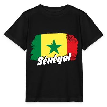 Sénégal - T-shirt bio MINI CREATOR Stanley/Stella Enfant - noir - Devant - Mikhail (115cm)