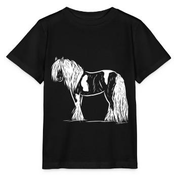 Pferd - Stanley/Stella Kinder T-Shirt MINI CREATOR  - Schwarz - Vorne - Mikhail (115cm)