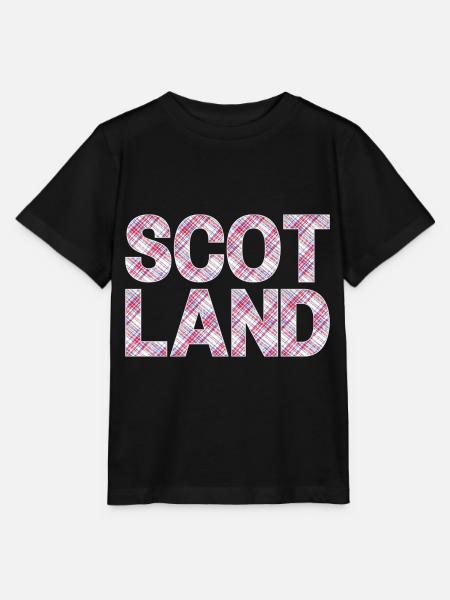 Schottland Tartan Schriftzug Dudelsack Highlands - Stanley/Stella Kinder T-Shirt MINI CREATOR - Schwarz