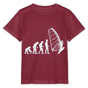 Kitesegeln - Stanley/Stella Kinder T-Shirt MINI CREATOR  - Burgunderrot - Vorne - Kain (125cm)