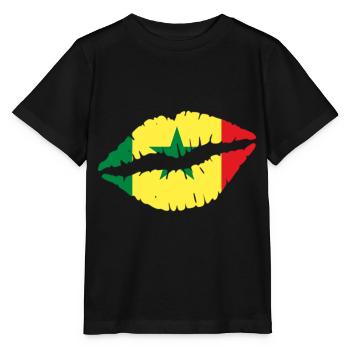 Sénégal - T-shirt bio MINI CREATOR Stanley/Stella Enfant - noir - Devant - Mikhail (115cm)