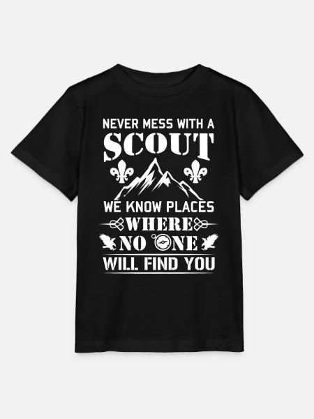 Never mess with a Scout no one will find you - T-shirt bio MINI CREATOR Stanley/Stella Enfant - noir