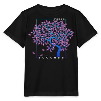 Succès / Succès / Argent - Money Tree Motivation - T-shirt bio MINI CREATOR Stanley/Stella Enfant - noir - Devant - Mikhail (115cm)