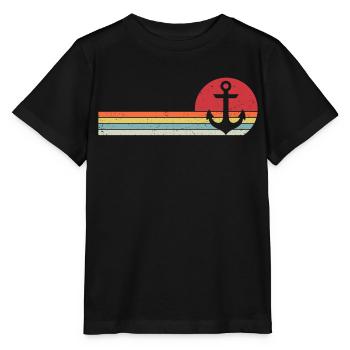 Anker Segler Geschenk vom Bootskapitän - Stanley/Stella Kinder T-Shirt MINI CREATOR  - Schwarz - Vorne - Mikhail (115cm)
