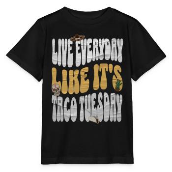 Taco - Stanley/Stella Kinder T-Shirt MINI CREATOR  - Schwarz - Vorne - Mikhail (115cm)