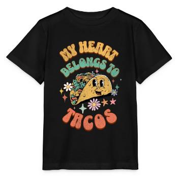 Taco - Stanley/Stella Kinder T-Shirt MINI CREATOR  - Schwarz - Vorne - Mikhail (115cm)
