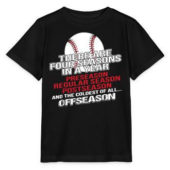 Baseball Four Seasons - Stanley/Stella MINI CREATOR Kids’ T-Shirt - black - Front - Mikhail (115cm)