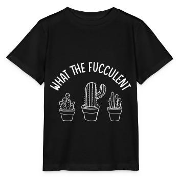 What The Fucculent - Stanley/Stella Kinder T-Shirt MINI CREATOR  - Schwarz - Vorne - Mikhail (115cm)