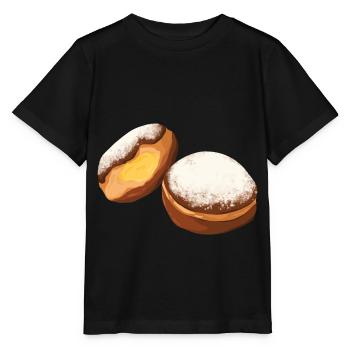 Krapfens Beignets De carnaval Crêpes berlinoises - T-shirt bio MINI CREATOR Stanley/Stella Enfant - noir - Devant - Mikhail (115cm)