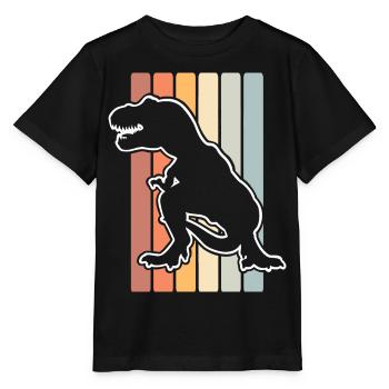 T Rex - Stanley/Stella Kinder T-Shirt MINI CREATOR  - Schwarz - Vorne - Mikhail (115cm)
