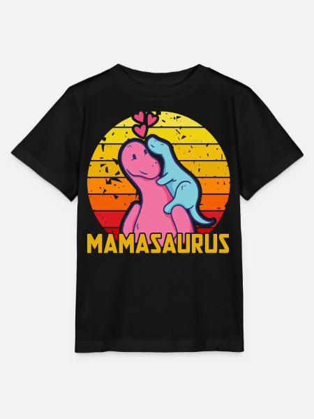 Mamasaurus - Stanley/Stella Kinder T-Shirt MINI CREATOR - Schwarz