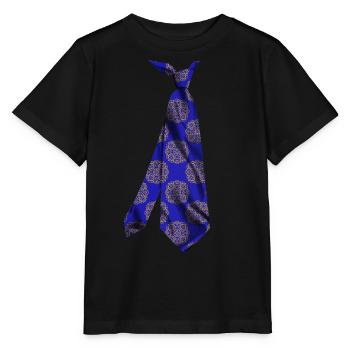 Krawatte necktie tie stropdas corbata mandala - Stanley/Stella MINI CREATOR Kids’ T-Shirt - black - Front - Mikhail (115cm)