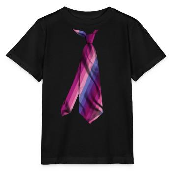 cravate colorée cravate cravate Krawatte - T-shirt bio MINI CREATOR Stanley/Stella Enfant - noir - Devant - Mikhail (115cm)