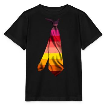 cravate cravate t-shirt Krawatte stropdas cravat - T-shirt bio MINI CREATOR Stanley/Stella Enfant - noir - Devant - Mikhail (115cm)