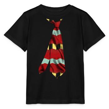 Colorful Printed Necktie T-Shirt Japanese Pattern - Stanley/Stella MINI CREATOR Kids’ T-Shirt - black - Front - Mikhail (115cm)