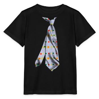 Printed necktie t-shirt japanese woodblock print - Stanley/Stella MINI CREATOR Kids’ T-Shirt - black - Front - Mikhail (115cm)