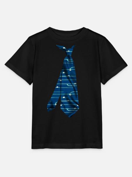 T-shirt Coloré Imprimé Cravate Idée Cadeau - T-shirt bio MINI CREATOR Stanley/Stella Enfant - noir