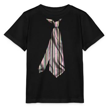 imprimé cravate tshirt japonais gravure sur bois imprimé- - T-shirt bio MINI CREATOR Stanley/Stella Enfant - noir - Devant - Mikhail (115cm)