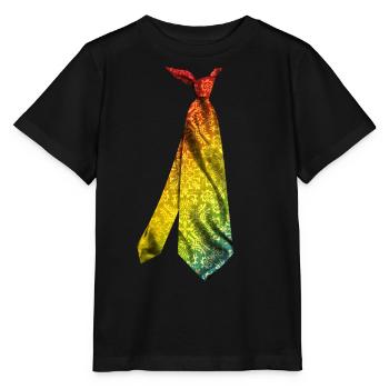 Necktie Color Printed Tie T-Shirt - Stanley/Stella MINI CREATOR Kids’ T-Shirt - black - Front - Mikhail (115cm)