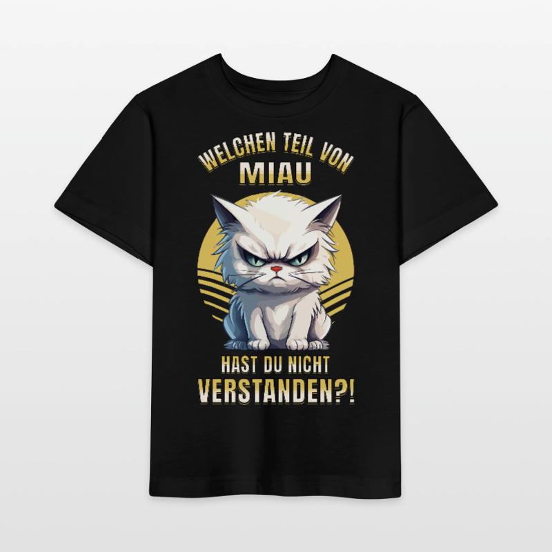 Cat, Grumpy, Grumpy, Grumpy, Meow, Funny Stanley/Stella MINI CREATOR Kids’ T-Shirt