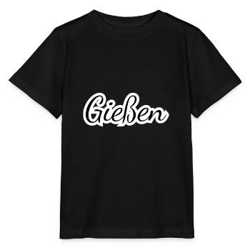 Gießen - Textdesign mit Stadtnamen - Stanley/Stella Kinder T-Shirt MINI CREATOR  - Schwarz - Vorne - Mikhail (115cm)