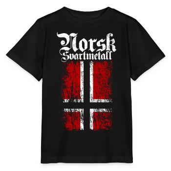 (Trve) Norwegian Black Metal - Norsk Svartmetall - Stanley/Stella MINI CREATOR Kids’ T-Shirt - black - Front - Mikhail (115cm)