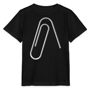 Paper Clip reset Helpdesk PC Technician Nerd Geek - T-shirt bio MINI CREATOR Stanley/Stella Enfant - noir - Devant - Mikhail (115cm)