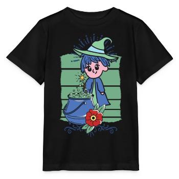 Apprenti sorcier - T-shirt bio MINI CREATOR Stanley/Stella Enfant - noir - Devant - Mikhail (115cm)