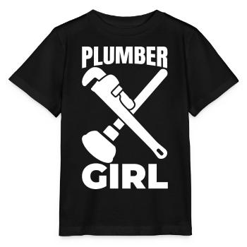 Plumber - Stanley/Stella MINI CREATOR Kids’ T-Shirt - black - Front - Mikhail (115cm)