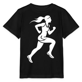 Läuferin - Stanley/Stella Kinder T-Shirt MINI CREATOR  - Schwarz - Vorne - Mikhail (115cm)