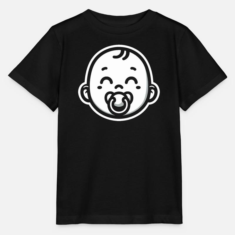 Baby mit Schnuller - Stanley/Stella Kinder T-Shirt MINI CREATOR - Schwarz