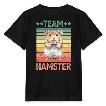 Hamster - Stanley/Stella Kinder T-Shirt MINI CREATOR  - Schwarz - Vorne - Mikhail (115cm)